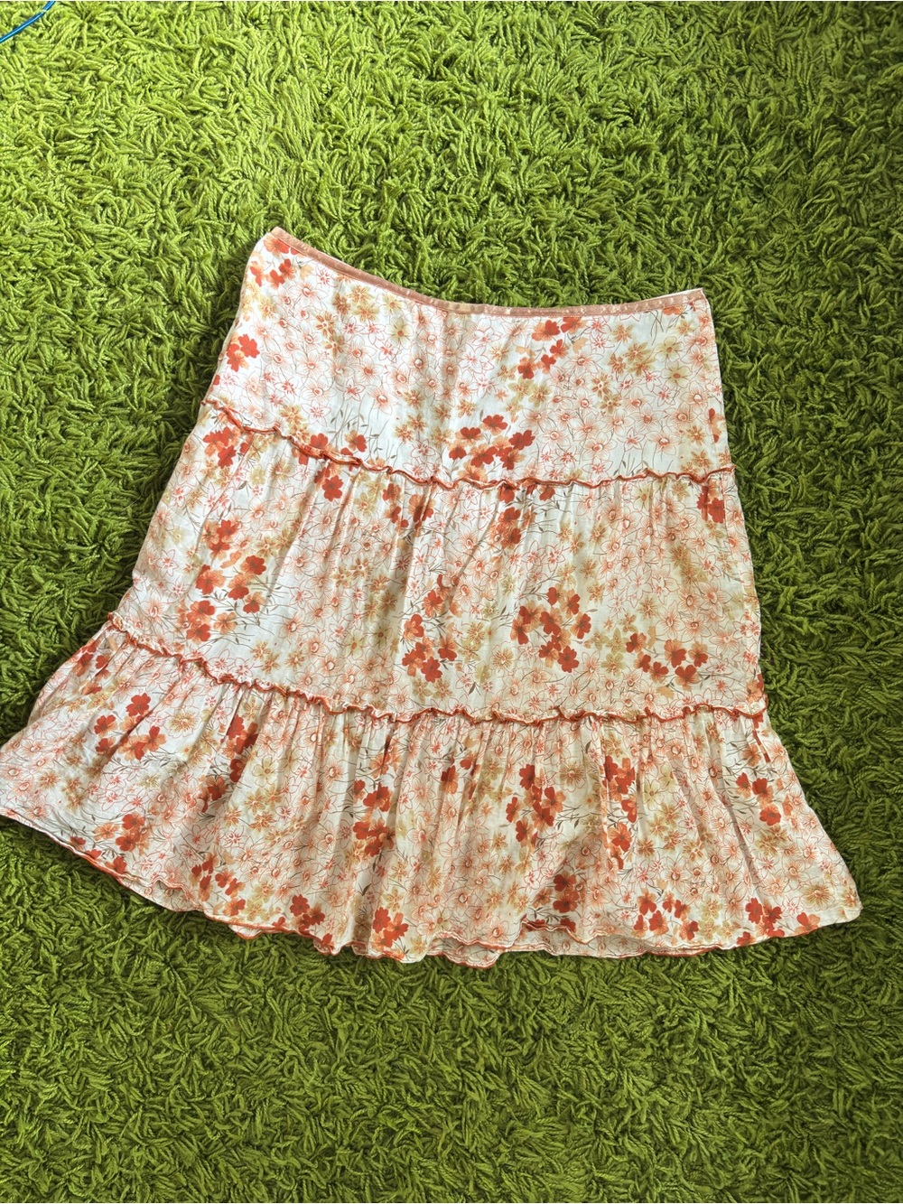 Speechless Cotton Floral Panel Circle Skirt